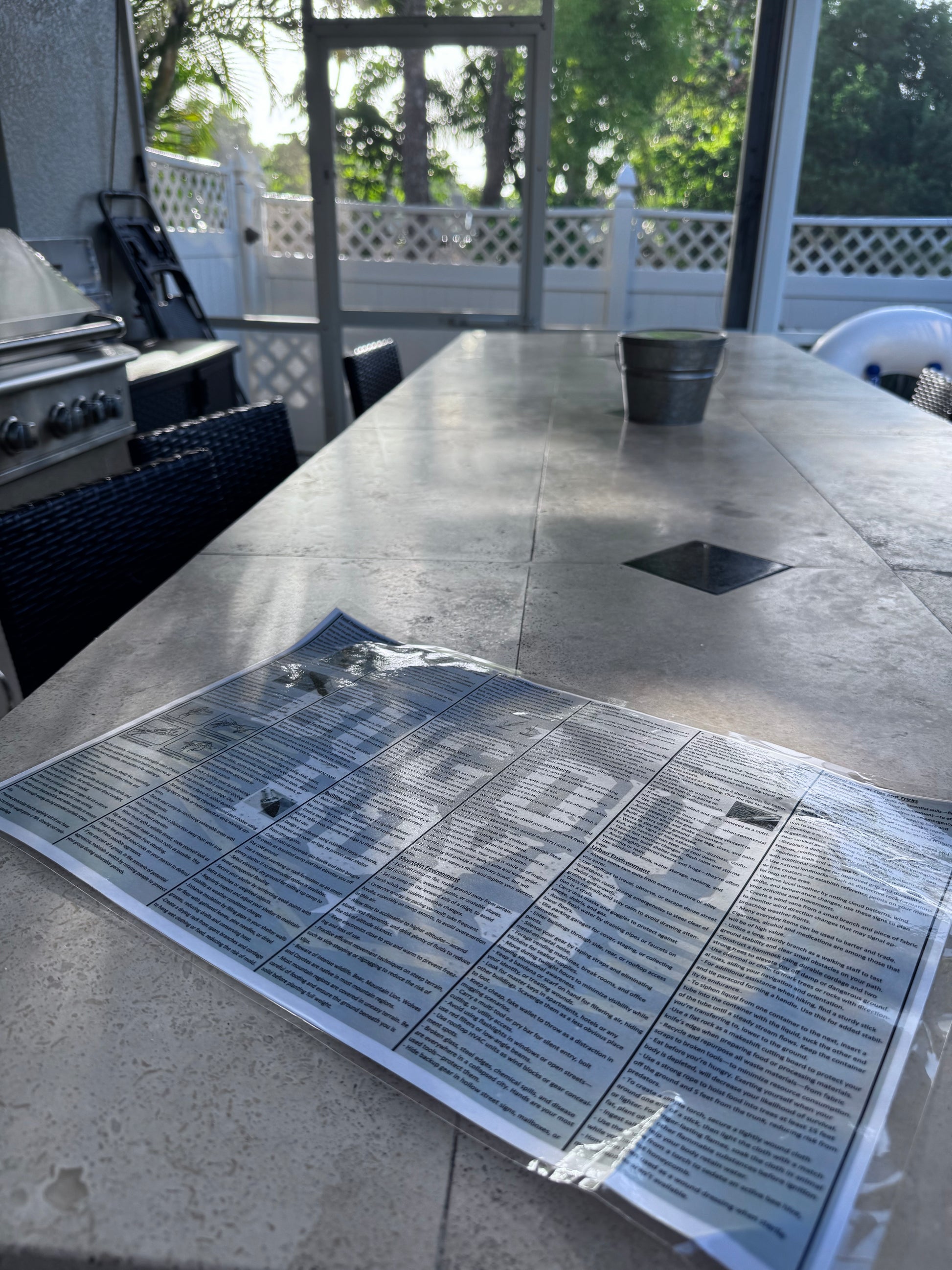 11x17 Laminated Survival Guide