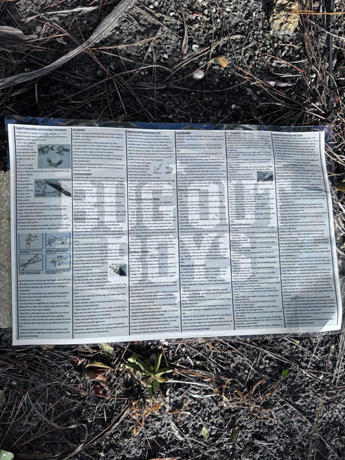 11x17 Laminated Survival Guide